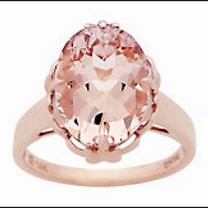 Authentic Vintage Morganite Ring 5 carat